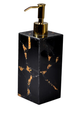 MAL Lotion Pump Taj Obsidian/Gold:CLASSIC MARBLE BLACK:One Size
